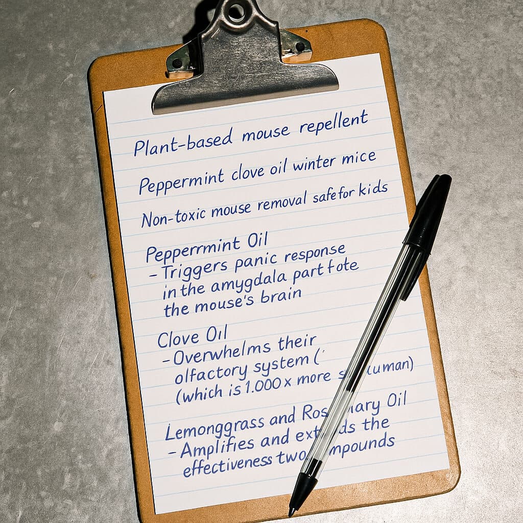 Research on mouse repellents