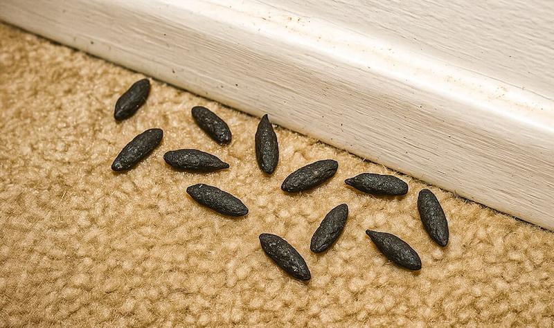 Mouse droppings in home