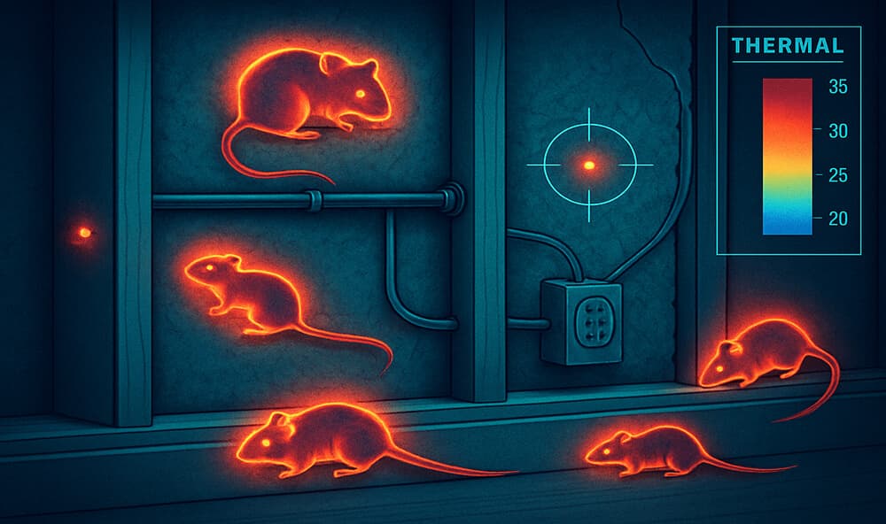 Mice nesting in walls