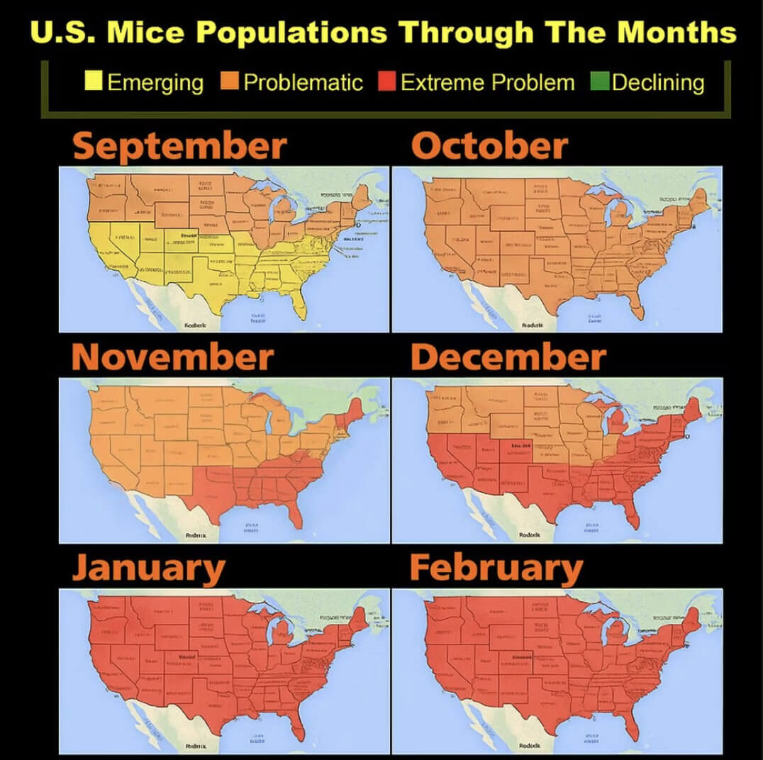 Mouse infestation map